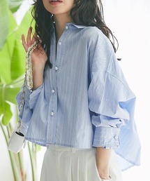 La boutique BonBon | ストライプクロップドシャツ(シャツ/ブラウス)
