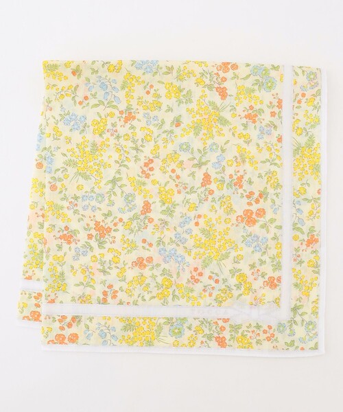 TOCCA（トッカ）の「DANCING MIMOSA HANDKERCHIEF ハンカチ（ハンカチ/ハンドタオル・レディース・イエロー系/スカイブルー系/ホワイト系・F）」の3枚目の写真