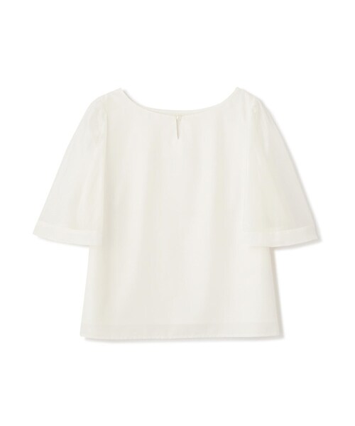 PROPORTION BODY DRESSING（プロポーションボディドレッシング）の「シアーフレアスリーブブラウス / 1214110401（シャツ/ブラウス・レディース・ネイビー/ホワイト系その他/ピンク・SMALL/MEDIUM）」の4枚目の写真