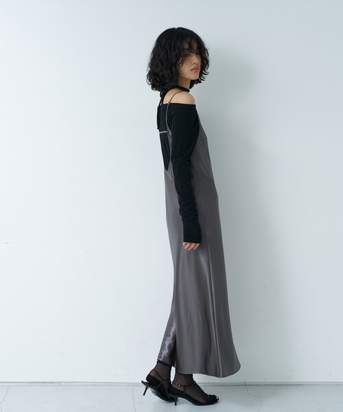 CODE A(コードエー)の「◆sensual cami dress(ワンピース・レディース・ホワイト/グレー/ブラック・00)」の5枚目の写真
