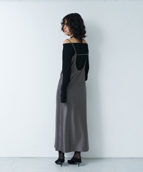 CODE A(コードエー)の「◆sensual cami dress(ワンピース・レディース・ホワイト/グレー/ブラック・00)」の6枚目の写真