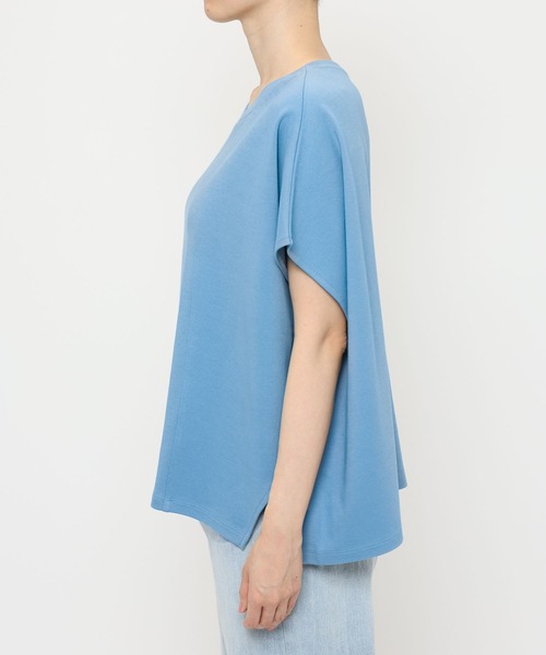 saloon（サルーン）の「SALOON(サルーン)/　ドルマン　ルーズ　Ｔシャツ（Tシャツ/カットソー・レディース・ブラック/ホワイト/ライトブルー・FREE）」の22枚目の写真