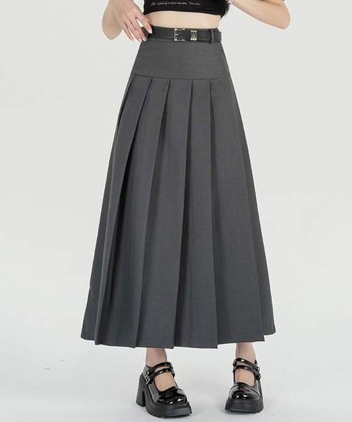 Twinkle;pm（トゥインクルピーエム）の「プリーツスカート（スカート・レディース・ブラック/グレー・SMALL/MEDIUM/LARGE/X-LARGE）」の8枚目の写真