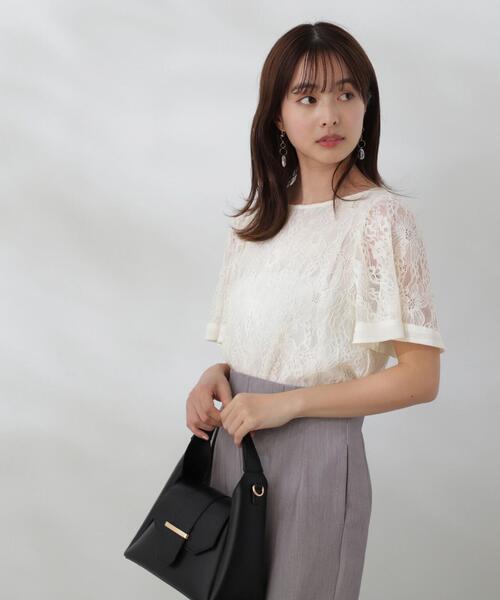 PROPORTION BODY DRESSING（プロポーションボディドレッシング）の「レースブラウス / 1214110506（シャツ/ブラウス・レディース・ネイビー/ホワイト系その他/グレー・SMALL/MEDIUM）」の10枚目の写真