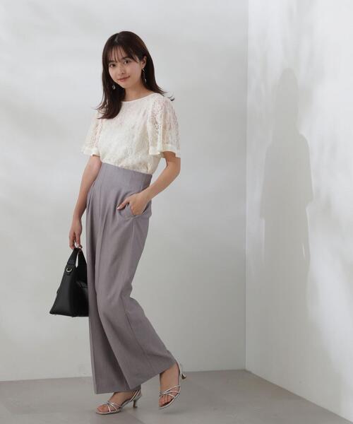 PROPORTION BODY DRESSING（プロポーションボディドレッシング）の「レースブラウス / 1214110506（シャツ/ブラウス・レディース・ネイビー/ホワイト系その他/グレー・SMALL/MEDIUM）」の12枚目の写真