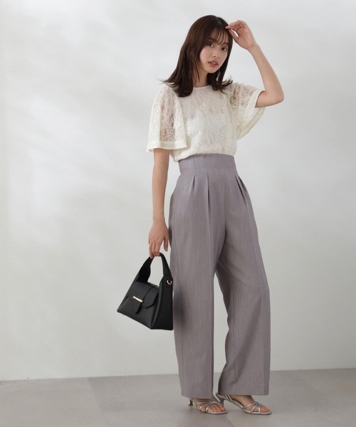 PROPORTION BODY DRESSING（プロポーションボディドレッシング）の「レースブラウス / 1214110506（シャツ/ブラウス・レディース・ネイビー/ホワイト系その他/グレー・SMALL/MEDIUM）」の22枚目の写真