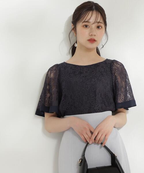 PROPORTION BODY DRESSING（プロポーションボディドレッシング）の「レースブラウス / 1214110506（シャツ/ブラウス・レディース・ネイビー/ホワイト系その他/グレー・SMALL/MEDIUM）」の17枚目の写真