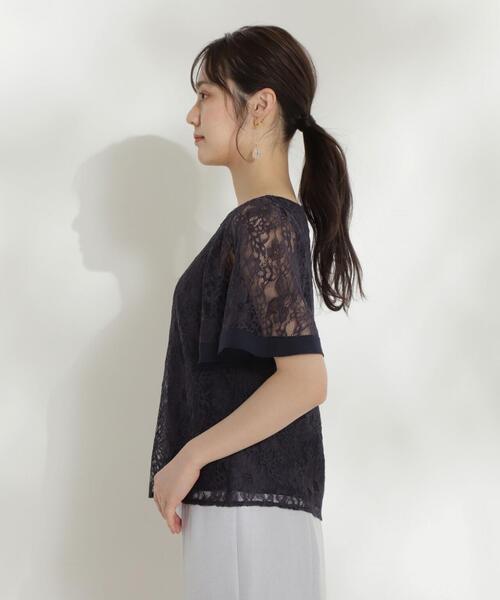 PROPORTION BODY DRESSING（プロポーションボディドレッシング）の「レースブラウス / 1214110506（シャツ/ブラウス・レディース・ネイビー/ホワイト系その他/グレー・SMALL/MEDIUM）」の21枚目の写真