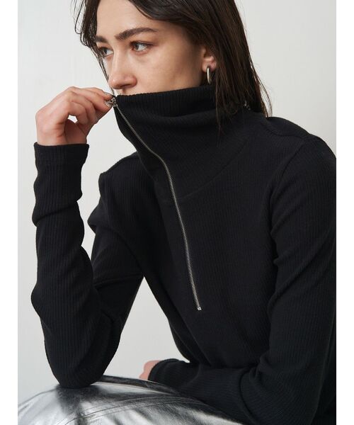 haruu　ELENDEEK カットソー　フレア　新品　タグ付き セール】ハーフジップカットソー（Tシャツ/カットソー