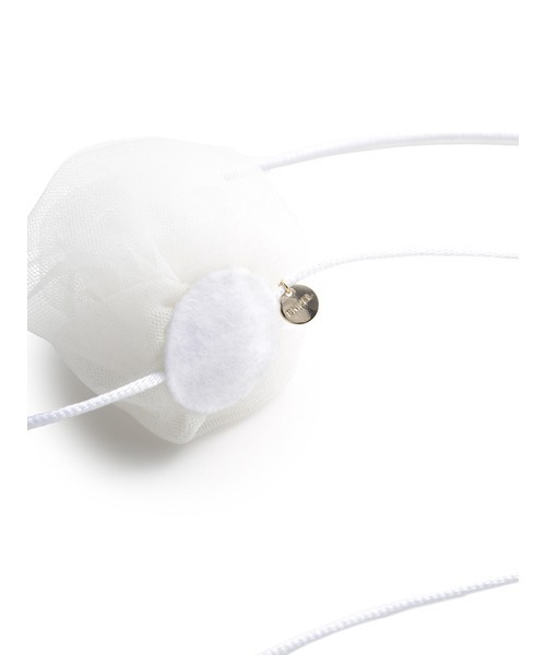 SNIDEL（スナイデル）の「シアーフラワーチョーカー（ネックレス・レディース・ブラック/ドット/ホワイト・FREE）」の8枚目の写真