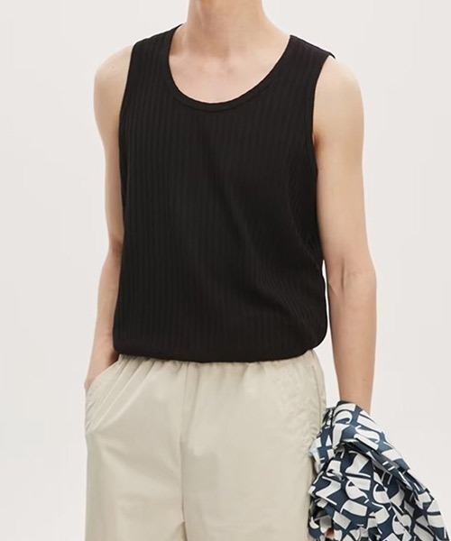 Ressaca(レサーカ)の「ルーズレイヤードタンクトップ(タンクトップ・メンズ・ホワイト/ブラック/グレー・L/XL/XXL/M)」の1枚目の写真