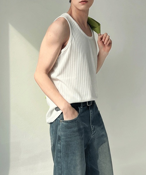 Ressaca(レサーカ)の「ルーズレイヤードタンクトップ(タンクトップ・メンズ・ホワイト/ブラック/グレー・L/XL/XXL/M)」の7枚目の写真