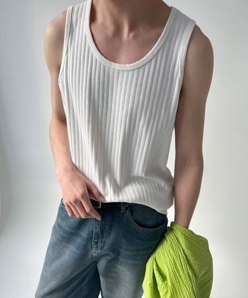 Ressaca(レサーカ)の「ルーズレイヤードタンクトップ(タンクトップ・メンズ・ホワイト/ブラック/グレー・L/XL/XXL/M)」の6枚目の写真