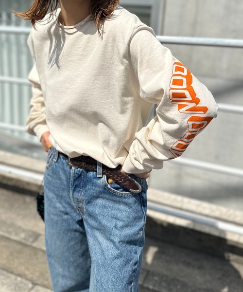 mi via loca(ミヴィアロカ)の「GILDAN OHHH NOOO NOOO 袖ロゴロンT 【PT NO. MVL035】(Tシャツ/カットソー・レディース・オフホワイト/ブラック/ナチュラル・MEDIUM/X-LARGE)」の19枚目の写真
