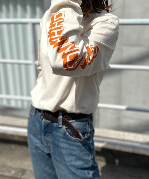 mi via loca(ミヴィアロカ)の「GILDAN OHHH NOOO NOOO 袖ロゴロンT 【PT NO. MVL035】(Tシャツ/カットソー・レディース・オフホワイト/ブラック/ナチュラル・MEDIUM/X-LARGE)」の20枚目の写真