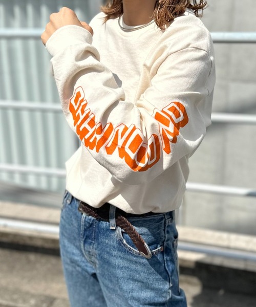 mi via loca(ミヴィアロカ)の「GILDAN OHHH NOOO NOOO 袖ロゴロンT 【PT NO. MVL035】(Tシャツ/カットソー・レディース・オフホワイト/ブラック/ナチュラル・MEDIUM/X-LARGE)」の21枚目の写真