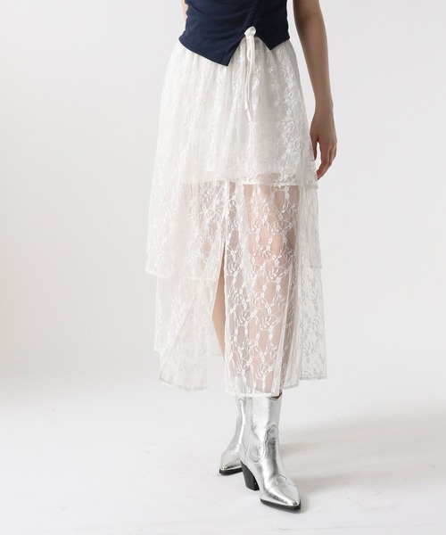 エコファーヘムレーススカート FOREVER 21（フォーエバー トゥエンティーワン）の「【2024SS】イレ