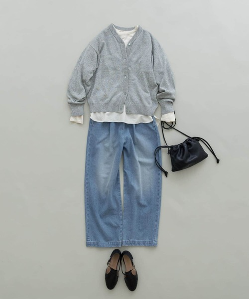 かぐれ（カグレ）の「フェードデニムイージーパンツ（デニムパンツ・レディース・ライトインディゴブルー・FREE）」の19枚目の写真