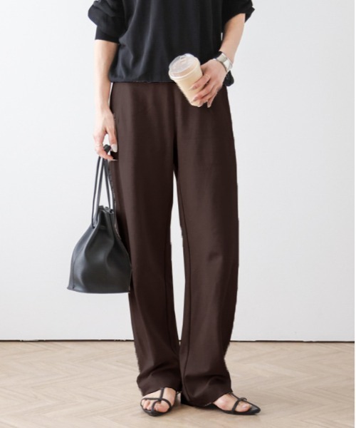 La-gemme（ラジェム）の「ポンチカーヴィパンツ（その他パンツ・レディース・グレー/アイボリー/ブラック/ブラウン/ネイビー/ベージュ・M/L）」の16枚目の写真