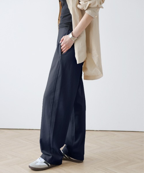 La-gemme（ラジェム）の「ポンチカーヴィパンツ（その他パンツ・レディース・グレー/アイボリー/ブラック/ブラウン/ネイビー/ベージュ・M/L）」の15枚目の写真