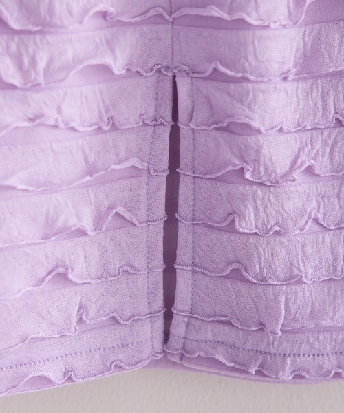 CIAOPANIC TYPY(チャオパニックティピー)の「【KIDS】フリルIラインスカート(スカート・キッズ・イエロー/パープル/ブラック・SMALL/MEDIUM/LARGE/X-LARGE/XX-LARGE)」の6枚目の写真