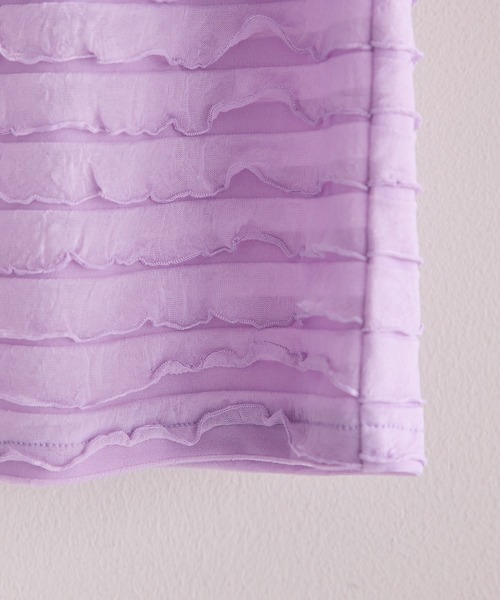 CIAOPANIC TYPY(チャオパニックティピー)の「【KIDS】フリルIラインスカート(スカート・キッズ・イエロー/パープル/ブラック・SMALL/MEDIUM/LARGE/X-LARGE/XX-LARGE)」の8枚目の写真