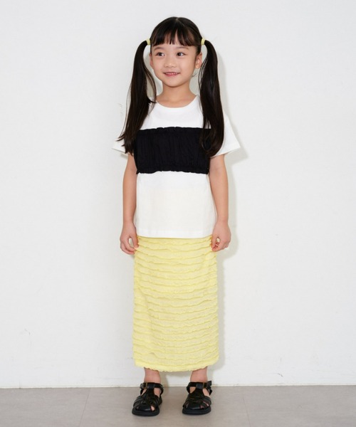 CIAOPANIC TYPY(チャオパニックティピー)の「【KIDS】フリルIラインスカート(スカート・キッズ・イエロー/パープル/ブラック・SMALL/MEDIUM/LARGE/X-LARGE/XX-LARGE)」の11枚目の写真