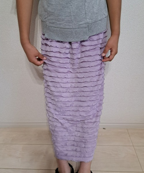 CIAOPANIC TYPY(チャオパニックティピー)の「【KIDS】フリルIラインスカート(スカート・キッズ・イエロー/パープル/ブラック・SMALL/MEDIUM/LARGE/X-LARGE/XX-LARGE)」の22枚目の写真