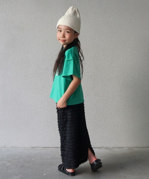 CIAOPANIC TYPY(チャオパニックティピー)の「【KIDS】フリルIラインスカート(スカート・キッズ・イエロー/パープル/ブラック・SMALL/MEDIUM/LARGE/X-LARGE/XX-LARGE)」の10枚目の写真