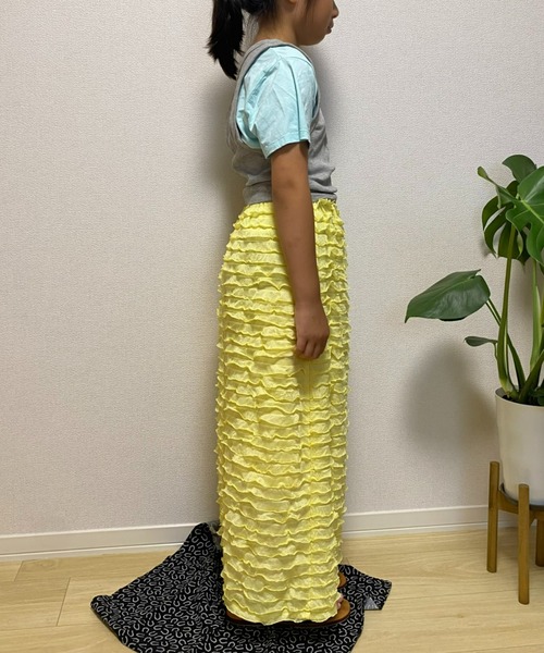 CIAOPANIC TYPY(チャオパニックティピー)の「【KIDS】フリルIラインスカート(スカート・キッズ・イエロー/パープル/ブラック・SMALL/MEDIUM/LARGE/X-LARGE/XX-LARGE)」の16枚目の写真