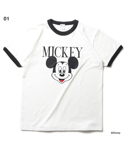 HOUSTON（ヒューストン）の「HOUSTON- MICKEY PRINT　RINGER　S/S TEE（Tシャツ/カットソー・メンズ・その他1/その他2・L/XL）」の7枚目の写真