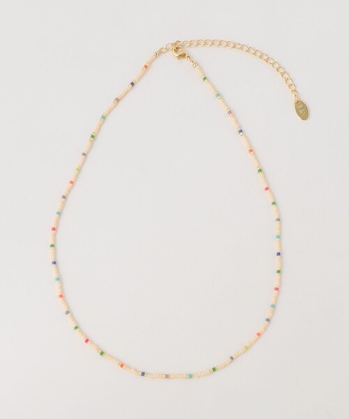 BEAUTY&YOUTH UNITED ARROWS(ビューティーアンドユースユナイテッドアローズ)の「マルチカラー ビーズ ショートネックレス(ネックレス・レディース・オフホワイト・FREE)」の9枚目の写真