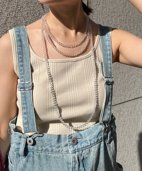 DouDou（ドゥドゥ）の「クリスタルボールロングネックレス（その他ヘアアクセサリー・レディース・クリア・FREE）」の12枚目の写真