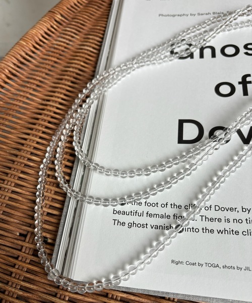 DouDou（ドゥドゥ）の「クリスタルボールロングネックレス（その他ヘアアクセサリー・レディース・クリア・FREE）」の5枚目の写真