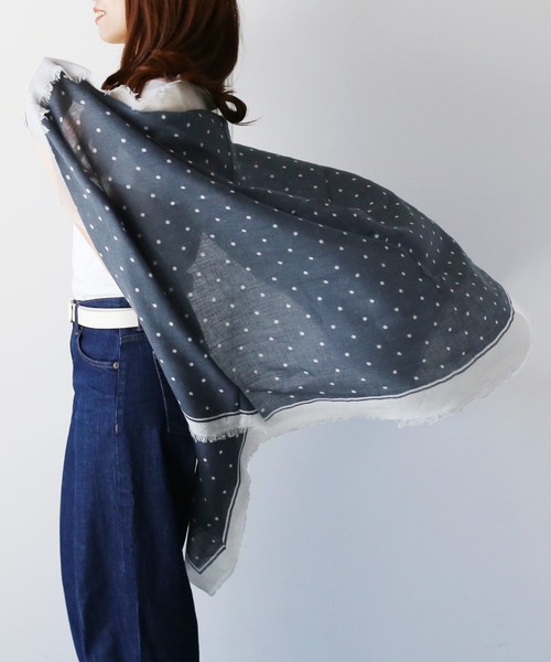 sankyo shokai(サンキョウショウカイ)の「リネンカシミヤ夏UVストール 薄手 大判(ストール/ショール・レディース・その他3/その他2/その他1/その他4・FREE)」の6枚目の写真