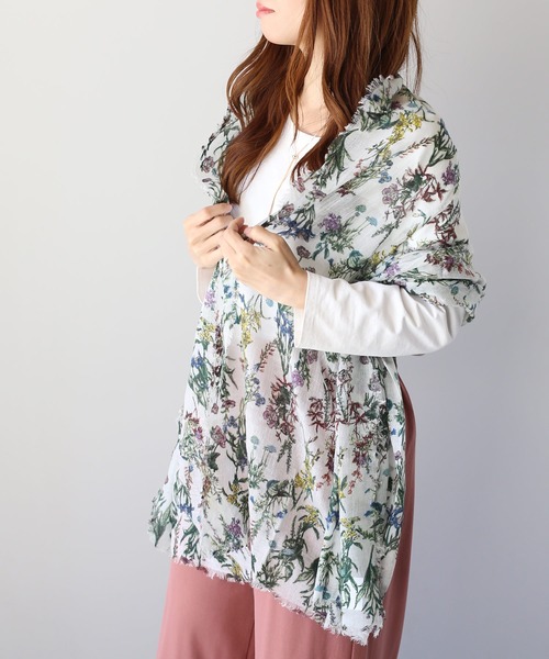 sankyo shokai(サンキョウショウカイ)の「リネンカシミヤ夏UVストール 薄手 大判(ストール/ショール・レディース・その他3/その他2/その他1/その他4・FREE)」の7枚目の写真
