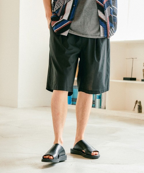 niko and...(ニコアンド)の「ワイドTRイージーショーツ(その他パンツ・メンズ・グレー/ブラック/ネイビー・MEDIUM/LARGE)」の2枚目の写真