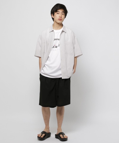 niko and...(ニコアンド)の「ワイドTRイージーショーツ(その他パンツ・メンズ・グレー/ブラック/ネイビー・MEDIUM/LARGE)」の17枚目の写真