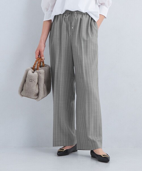 green label relaxing（グリーンレーベルリラクシング）の「［size SHORT/TALLあり］Airy エアリー ドロスト パンツ -ウォッシャブル-（その他パンツ・レディース・その他1/ベージュ/ダークグレー・TALL/SHORT/FREE）」の10枚目の写真