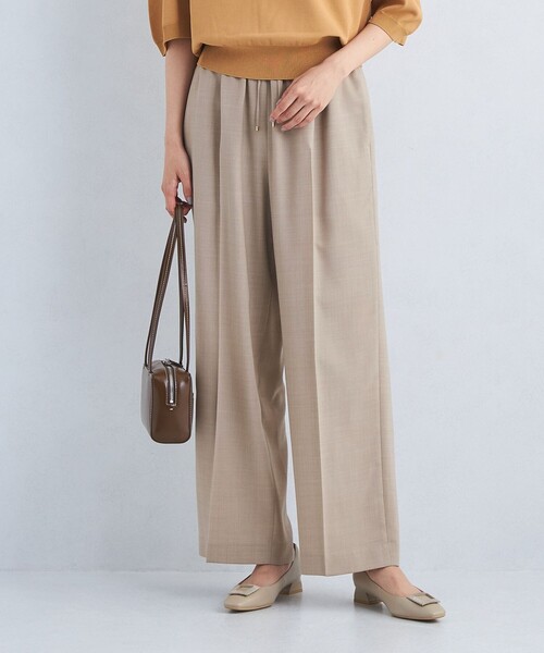 green label relaxing（グリーンレーベルリラクシング）の「［size SHORT/TALLあり］Airy エアリー ドロスト パンツ -ウォッシャブル-（その他パンツ・レディース・その他1/ベージュ/ダークグレー・TALL/SHORT/FREE）」の12枚目の写真