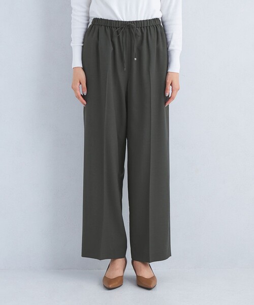 green label relaxing（グリーンレーベルリラクシング）の「［size SHORT/TALLあり］Airy エアリー ドロスト パンツ -ウォッシャブル-（その他パンツ・レディース・その他1/ベージュ/ダークグレー・TALL/SHORT/FREE）」の17枚目の写真