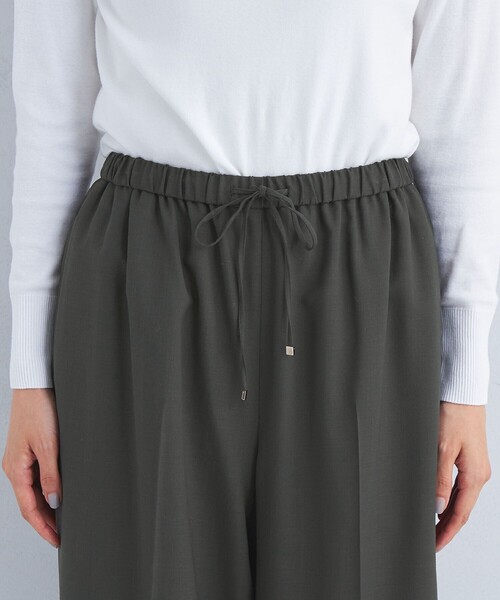 green label relaxing（グリーンレーベルリラクシング）の「［size SHORT/TALLあり］Airy エアリー ドロスト パンツ -ウォッシャブル-（その他パンツ・レディース・その他1/ベージュ/ダークグレー・TALL/SHORT/FREE）」の20枚目の写真