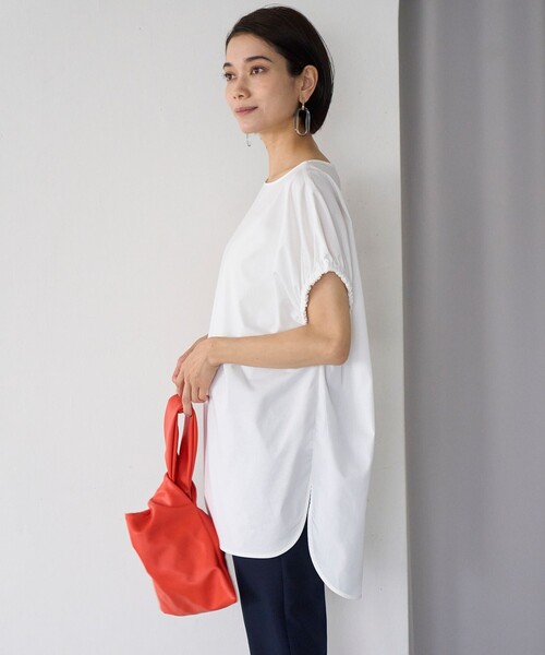 UNFILO(アンフィーロ)の「ドッキングオーバーT(Tシャツ/カットソー・レディース・ブラック系/スカイブルー系/ホワイト系・X-LARGE)」の6枚目の写真