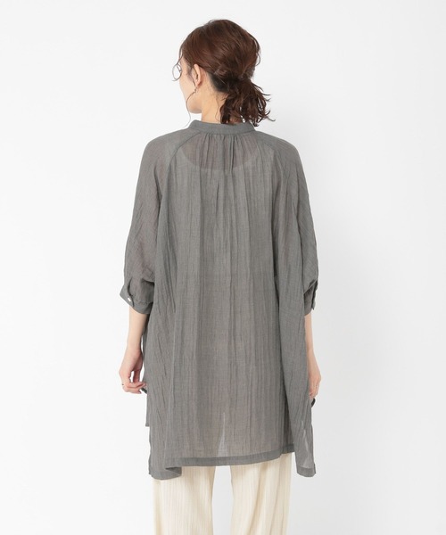 studio CLIP(スタディオクリップ)の「ソフトガーゼチュニックワンピース(チュニック・レディース・カーキ/ライトベージュ/ブルー/ダークグレー・FREE)」の15枚目の写真