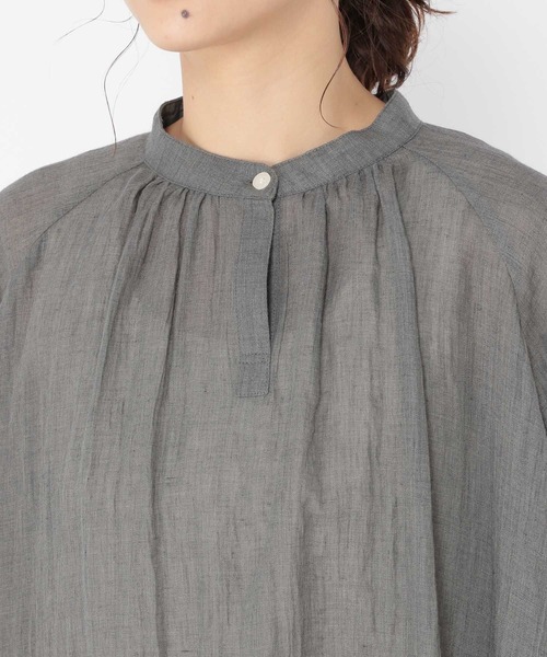 studio CLIP(スタディオクリップ)の「ソフトガーゼチュニックワンピース(チュニック・レディース・カーキ/ライトベージュ/ブルー/ダークグレー・FREE)」の16枚目の写真