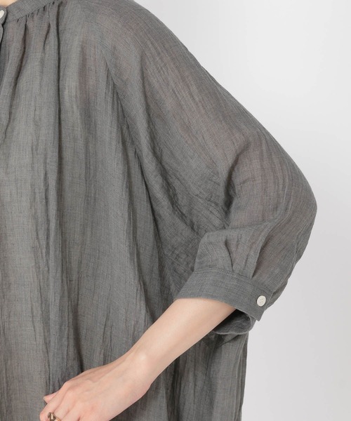 studio CLIP(スタディオクリップ)の「ソフトガーゼチュニックワンピース(チュニック・レディース・カーキ/ライトベージュ/ブルー/ダークグレー・FREE)」の18枚目の写真