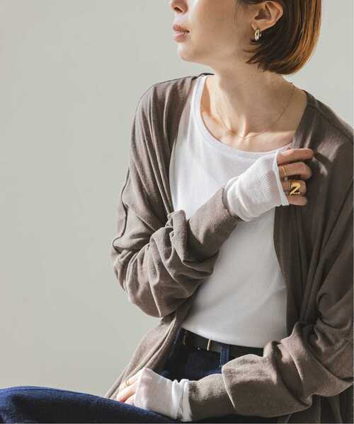 Noble（ノーブル）の「《追加》シアーテレコロングスリーブプルオーバー（Tシャツ/カットソー・レディース・ブラック/ホワイト・FREE）」の20枚目の写真