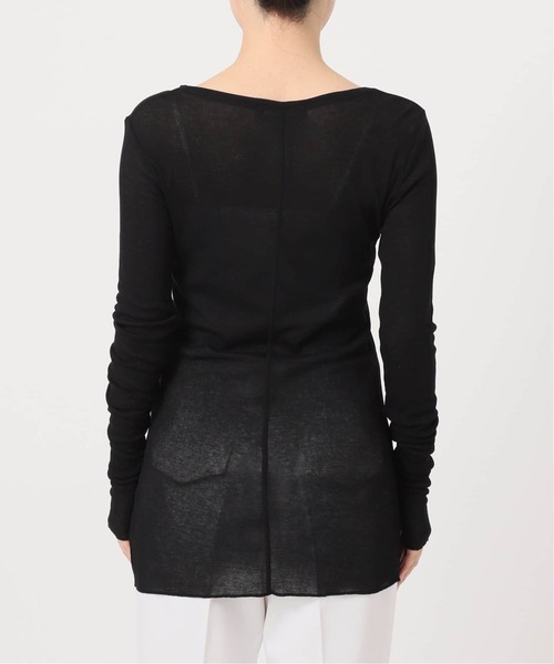 Noble（ノーブル）の「《追加》シアーテレコロングスリーブプルオーバー（Tシャツ/カットソー・レディース・ブラック/ホワイト・FREE）」の16枚目の写真