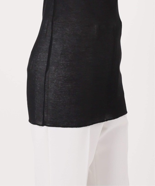 Noble（ノーブル）の「《追加》シアーテレコロングスリーブプルオーバー（Tシャツ/カットソー・レディース・ブラック/ホワイト・FREE）」の11枚目の写真