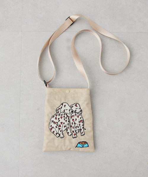 ear PAPILLONNER（イアパピヨネ）の「《軽量/バッグ２個セット》ear×ken nakayama SD＆サブバッグ（エコバッグ/サブバッグ・レディース・グレー/アイボリー/ブラック・FREE）」の4枚目の写真